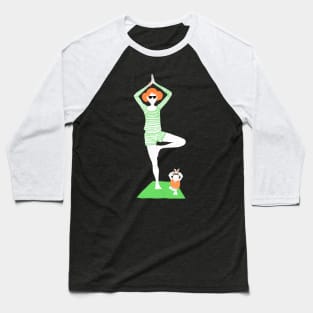 Yoga with sheep Baseball T-Shirt